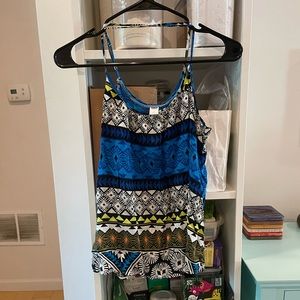 Old Navy Patterned Racerback Tank Top Size M